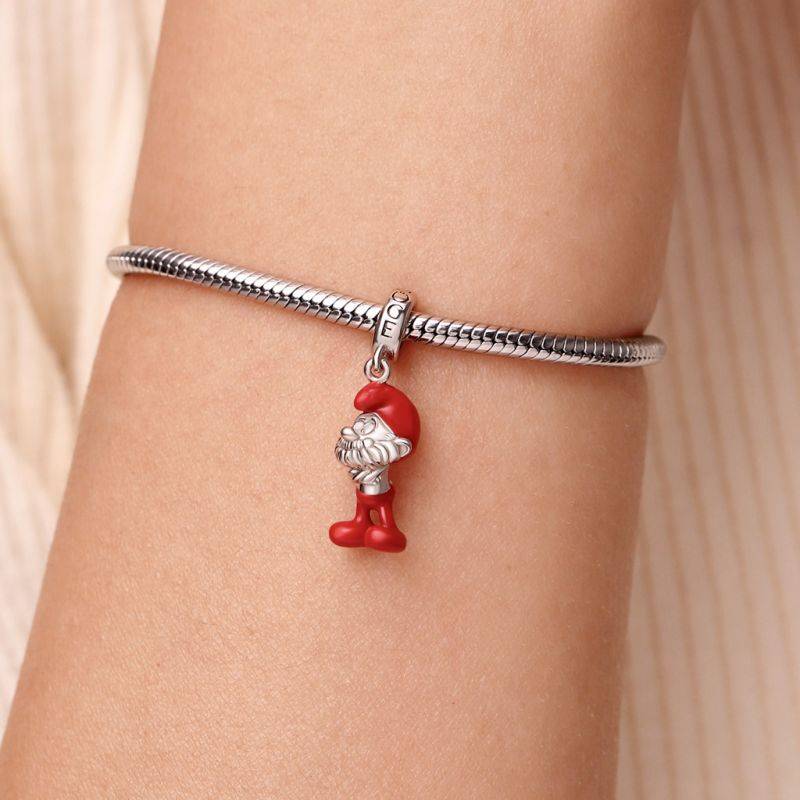 Gnoce Papa Smurf Pendant Dangle Charm