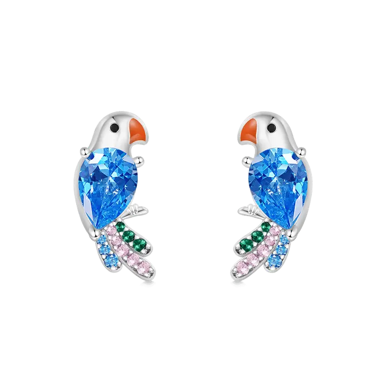 Gnoce Parrot Stud Earrings
