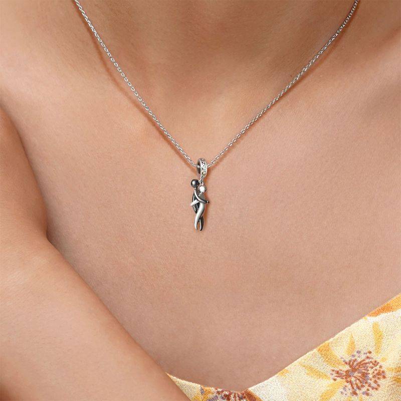 Gnoce Lover Embraces Romantic Pendant Dangle Charm