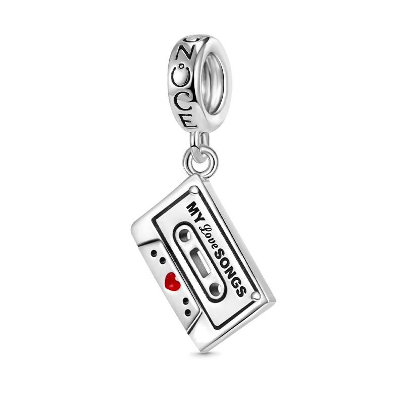 Gnoce Cassette Tape Pendant Dangle Charm