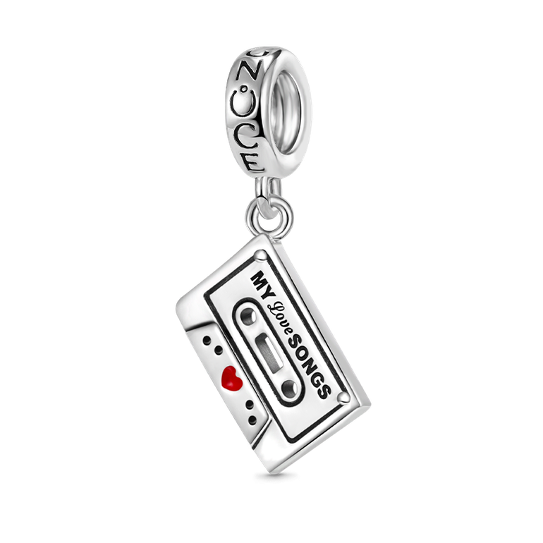Gnoce Cassette Tape Pendant Dangle Charm