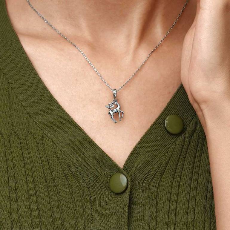 Gnoce Lovely Deer Pendant Dangle Charm