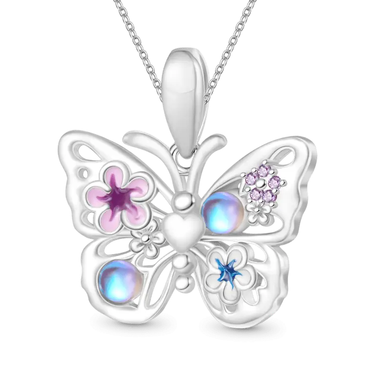 Gnoce Flying Butterfly Necklaces