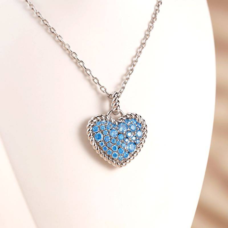 Gnoce Love Heart Twisted Rope Necklaces