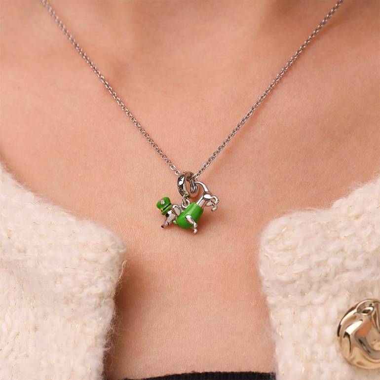 Gnoce St. Patrick's Day Dachshund Pendant Dangle Charm
