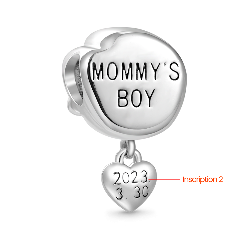 Gnoce Love Little Boy Engravable Charm