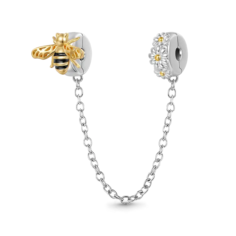 Gnoce Honey Bee Safety Chain Charm