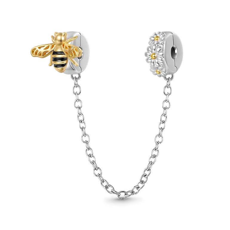 Gnoce Honey Bee Safety Chain Charm