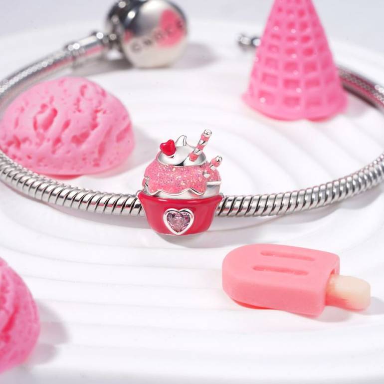 Gnoce Mini Cake Dessert Charm