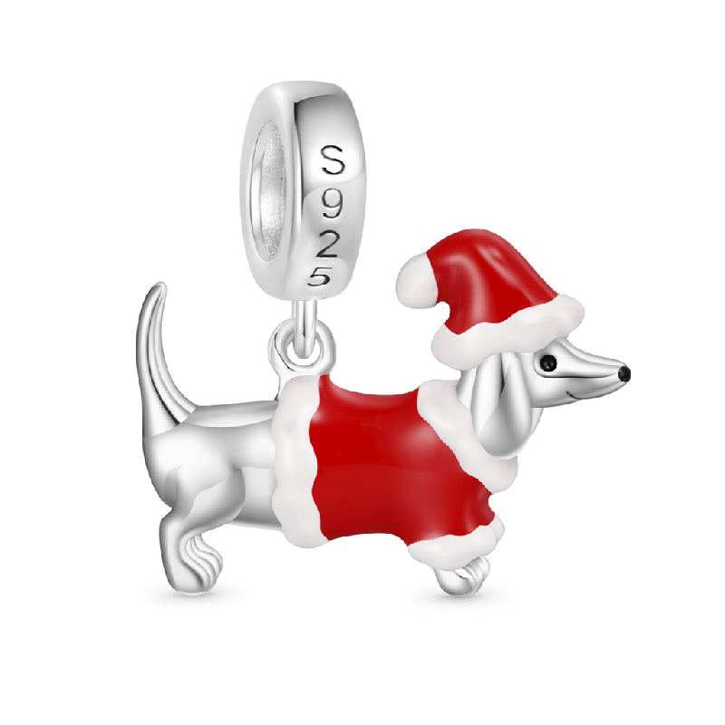 Gnoce Dachshund Dog Christmas Decor Pendant Dangle Charm