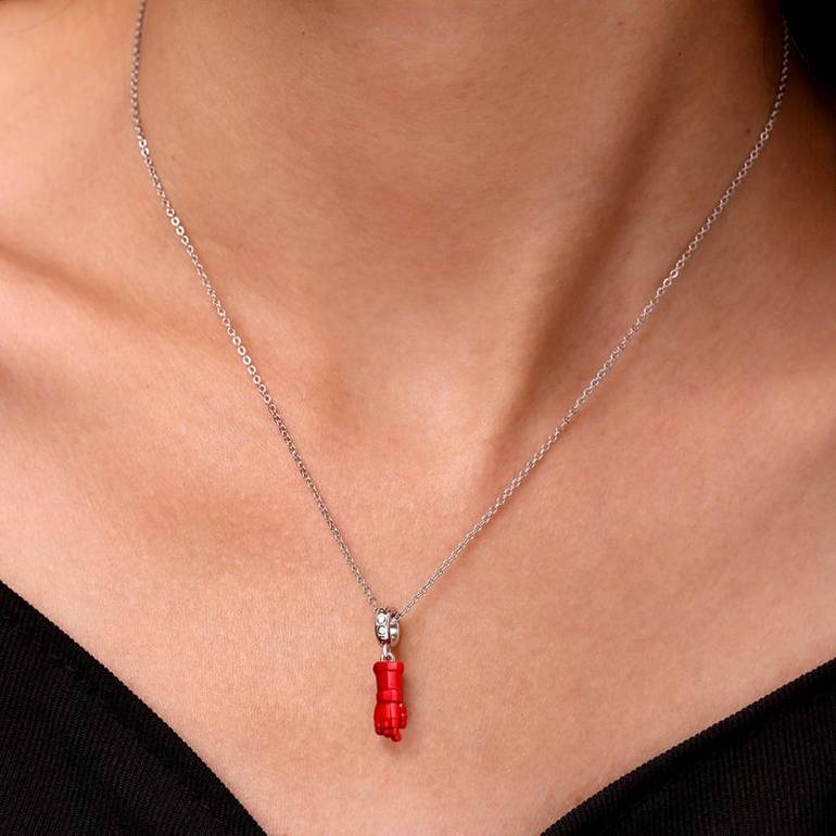 Gnoce Hellboy Right Hand of Doom Pendant Dangle Charm