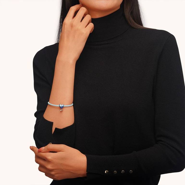 Gnoce Sky Blue Basic Bracelets
