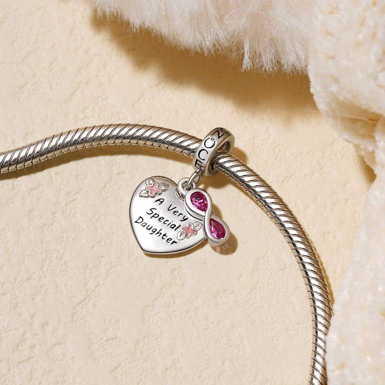 Gnoce Infinite Love Heart Pendant Dangle Charm