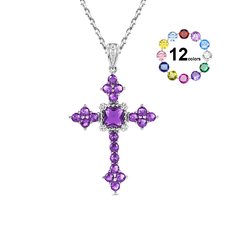 Gnoce Elegant Vintage Cross Pendant Necklaces