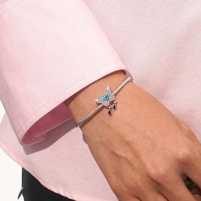 Gnoce Blue Morpho Butterfly Charm