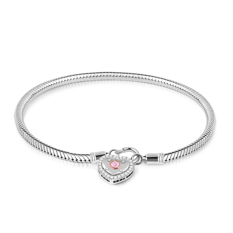 Heart Lock Bracelets S925 Silver