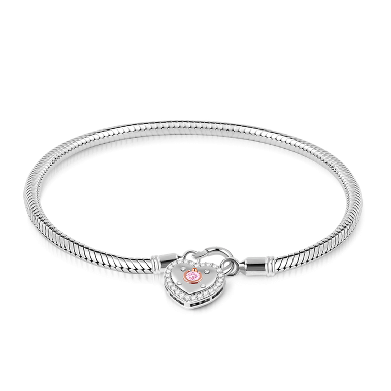 Heart Lock Bracelets S925 Silver