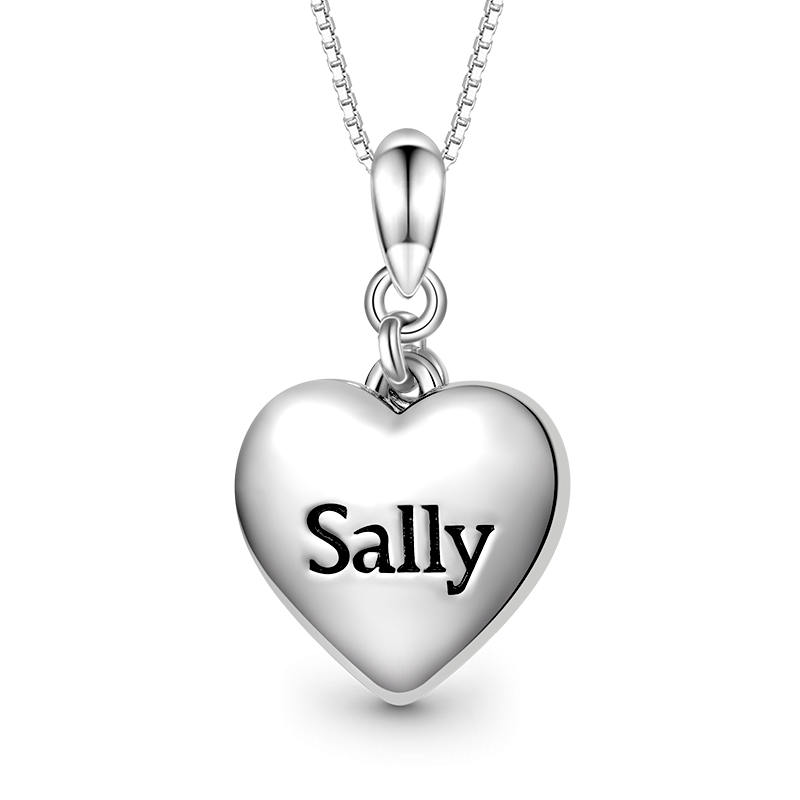 Gnoce Engravable Heart & Key Necklaces