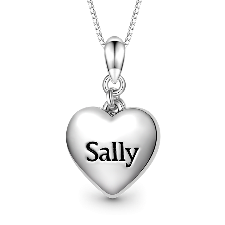 Gnoce Engravable Heart & Key Necklaces
