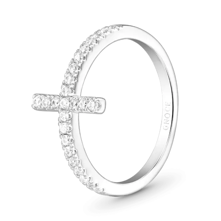 Gnoce Eternity Cross Ring