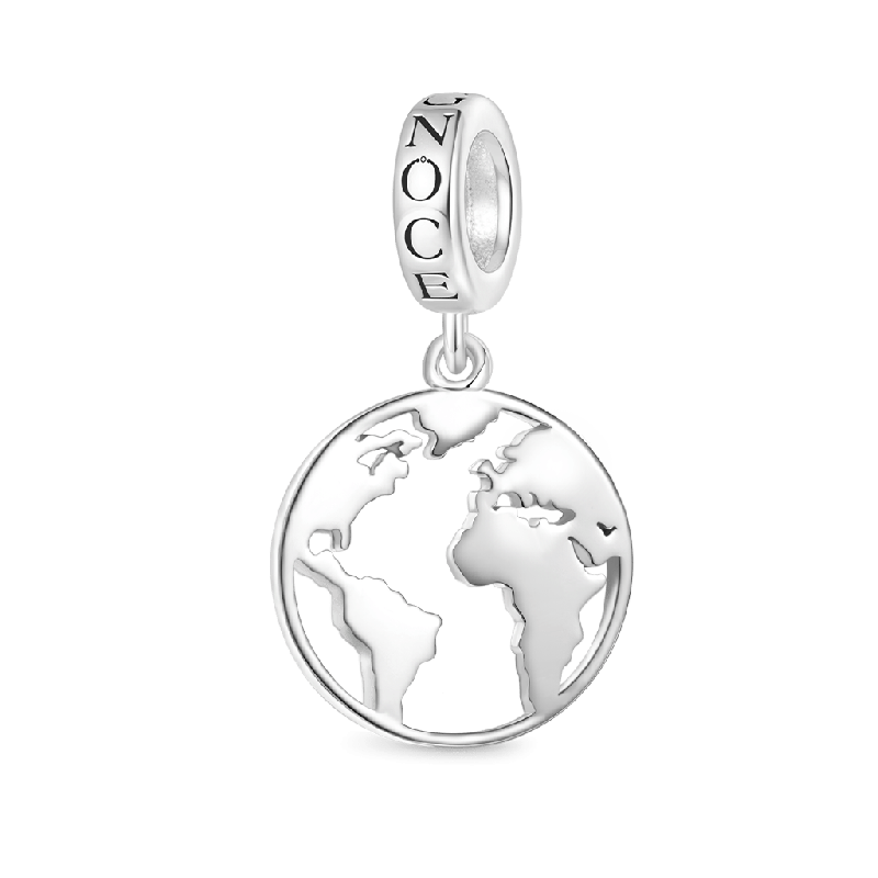Gnoce Sparkling Earth Pendant Dangle Charm