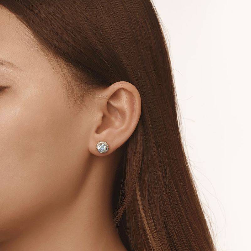 Gnoce Luxe Large Halo Stud Earrings