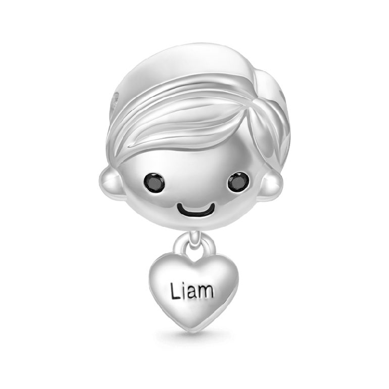 Gnoce Love Little Boy Engravable Charm