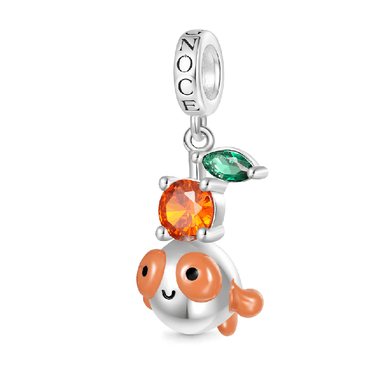 Gnoce Bubble-eye Goldfish Pendant Dangle Charm