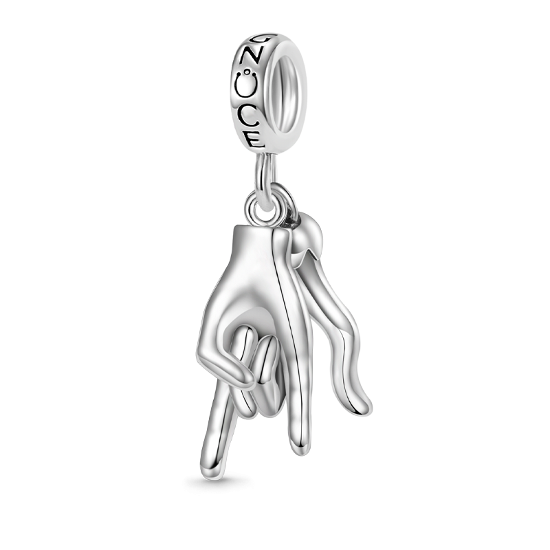 Gnoce Lucky Horn & Hand Sign Pendant Dangle Charm