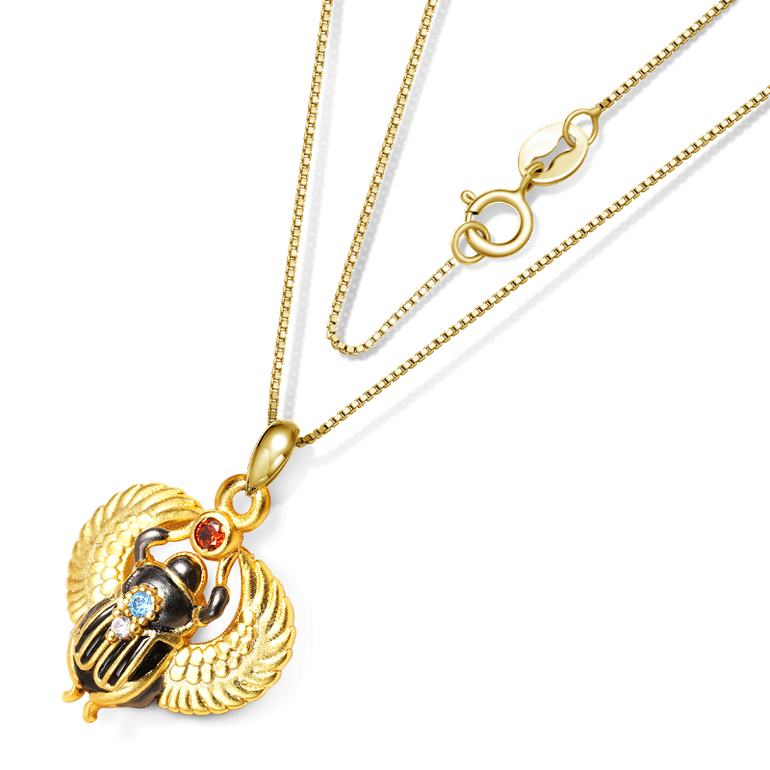 Gnoce Amulet Scarab Necklaces