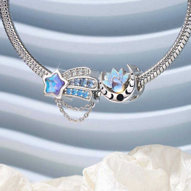 Gnoce Aqua Blue Starfish Charm