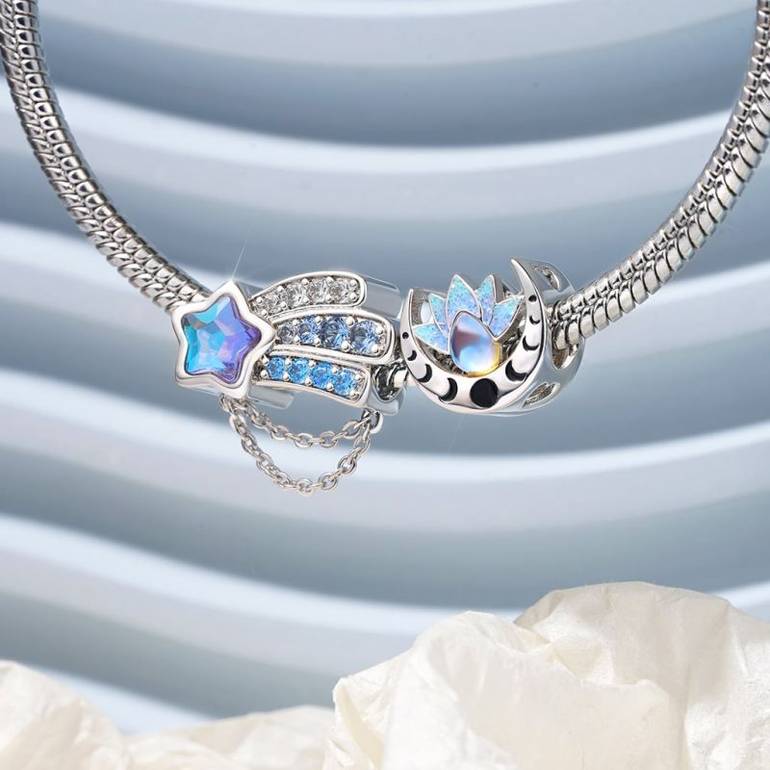 Gnoce Aqua Blue Starfish Charm