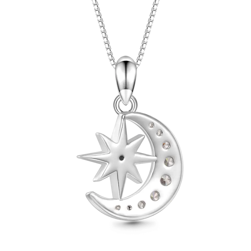 Gnoce Galaxy Moon & Star Necklaces
