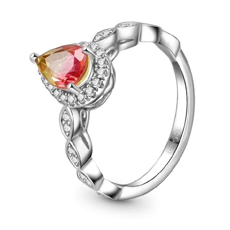 Gnoce Pear-cut Opal Promise Ring