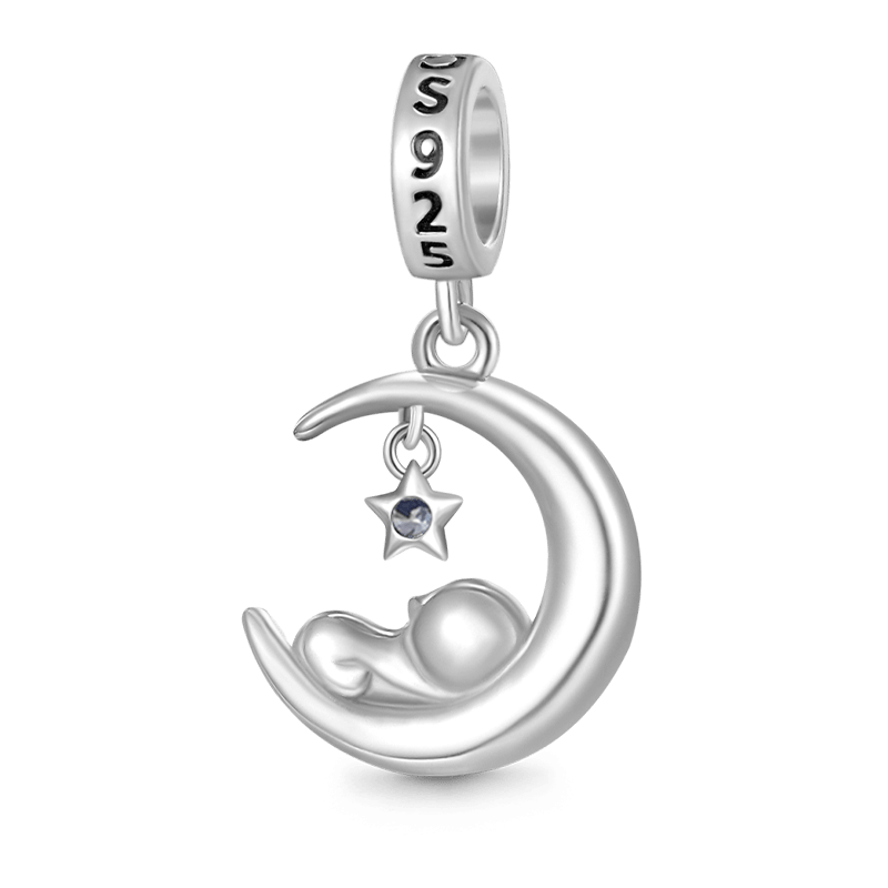 Gnoce Sleeping Baby Love You Pendant Dangle Charm