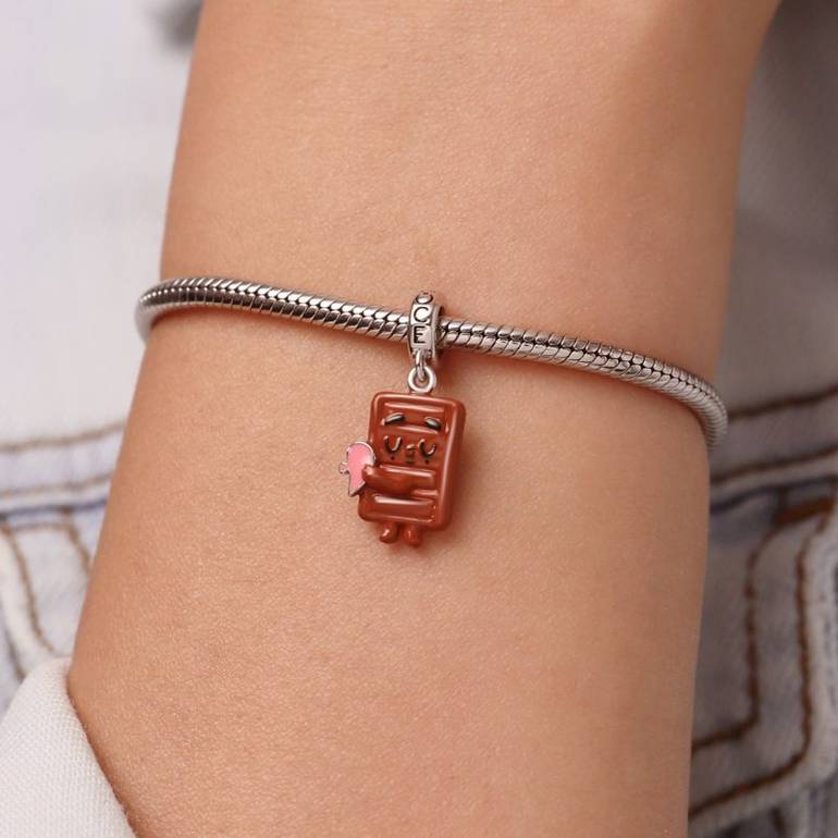 Gnoce Matching Choco's Heart  Pendant Dangle Charm