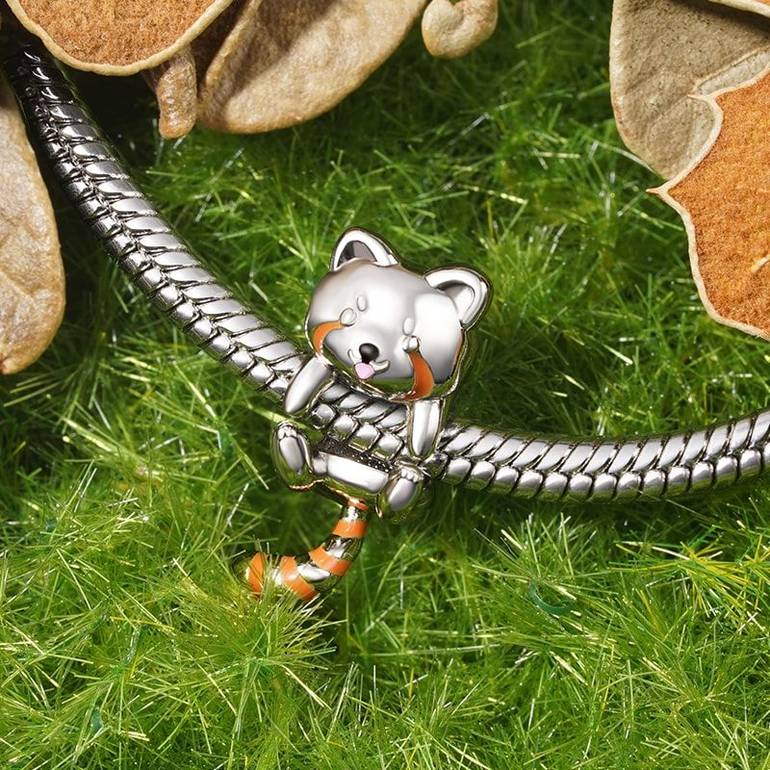 Gnoce Cute Red Panda Charm