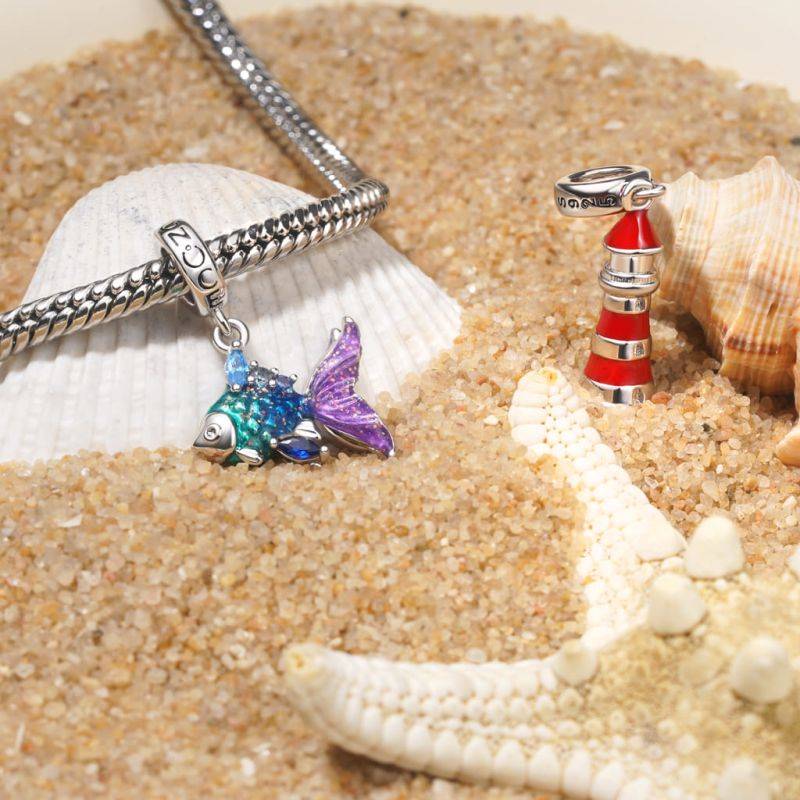 Gnoce Ocean Goldfish Pendant Dangle Charm