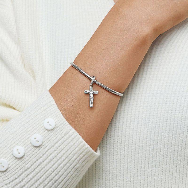 Gnoce Cross with Jesus Christ Pendant Dangle Charm