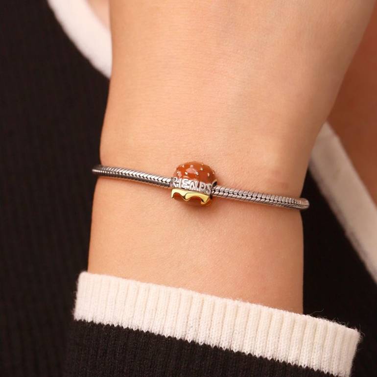 Gnoce Delicious Burger Engravable Charm
