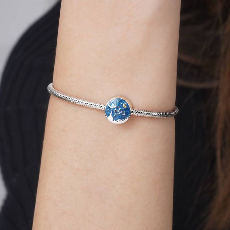 Gnoce Starry Night Double-sided Pattern Charm