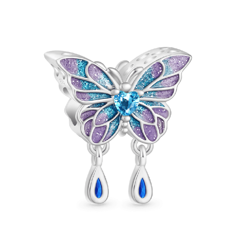 Gnoce Blue Morpho Butterfly Charm