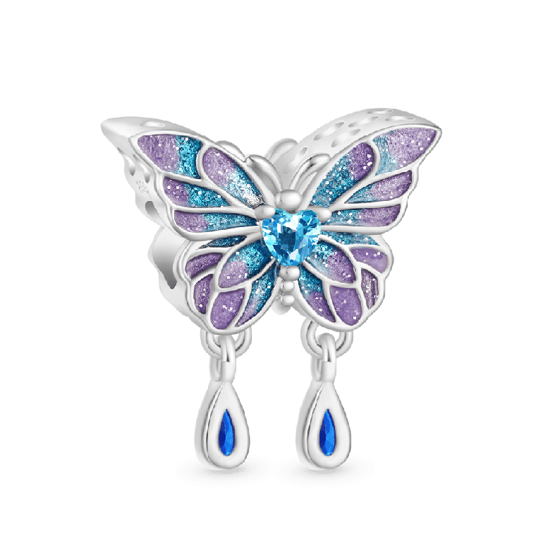 Gnoce Blue Morpho Butterfly Charm