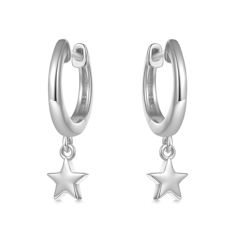 Gnoce Star Dangling Dangle Earrings