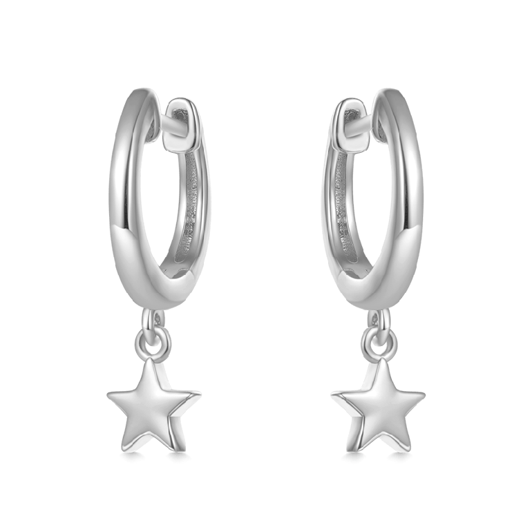 Gnoce Star Dangling Dangle Earrings