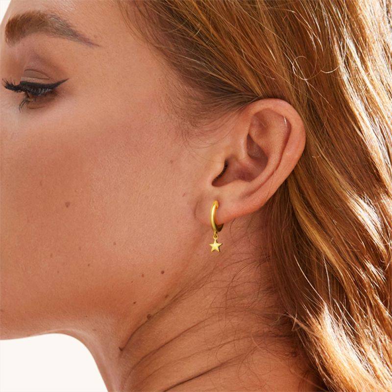 Gnoce Star Dangling Dangle Earrings