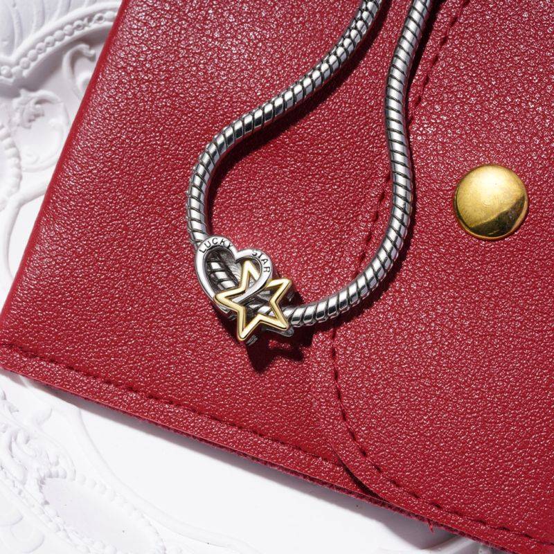 Gnoce Engravable Lucky Star & Heart Charm