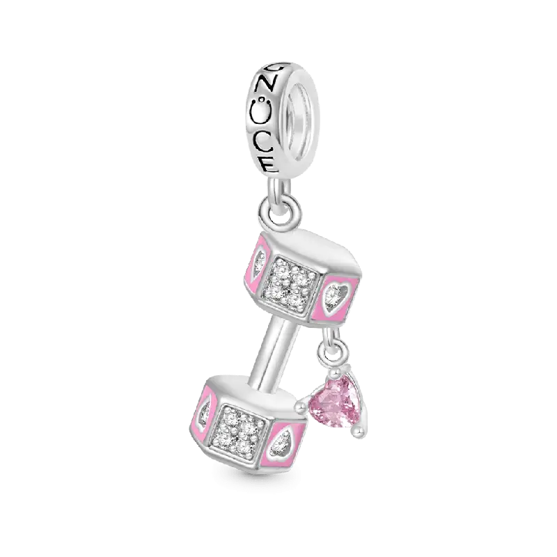Gnoce Dumbbell Love Pendant Dangle Charm