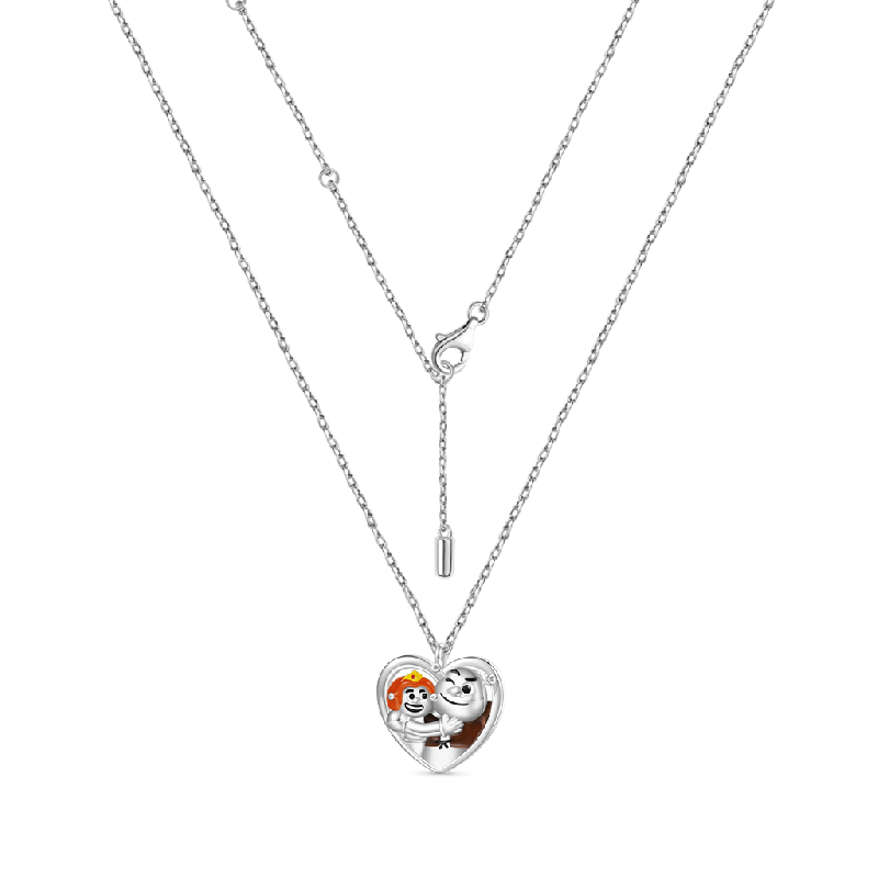 Gnoce Shrek & Fiona Heart Necklaces