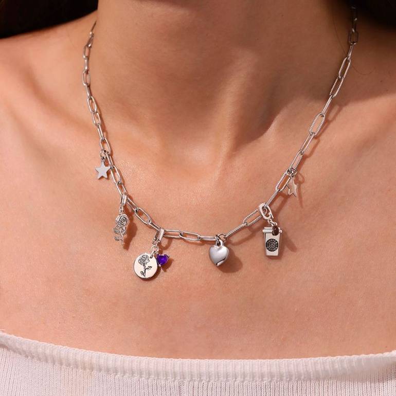 Gnoce Coffee Cup Clasp Clusters Charm